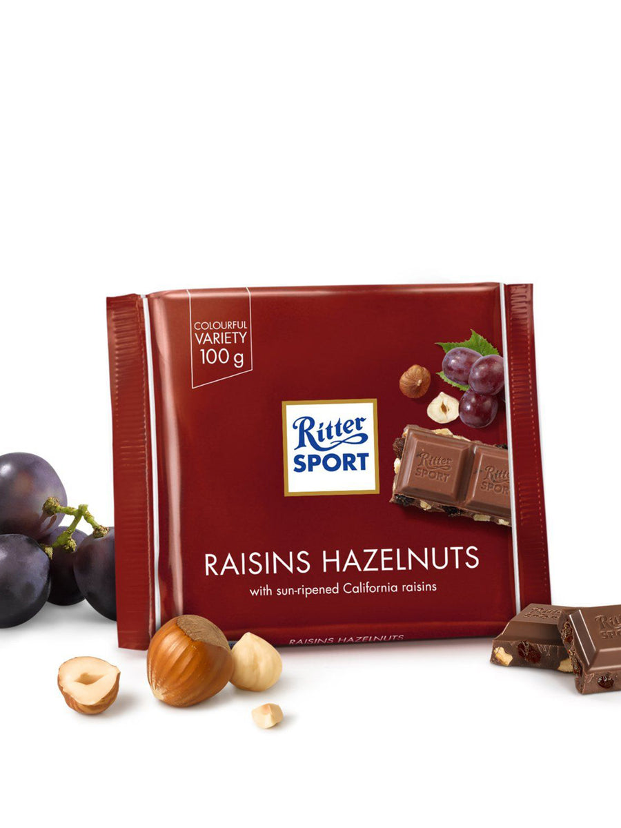 RITTER SPORT RAISIN & HAZELNUT 100GM – Village Grocer - Gamuda Walk