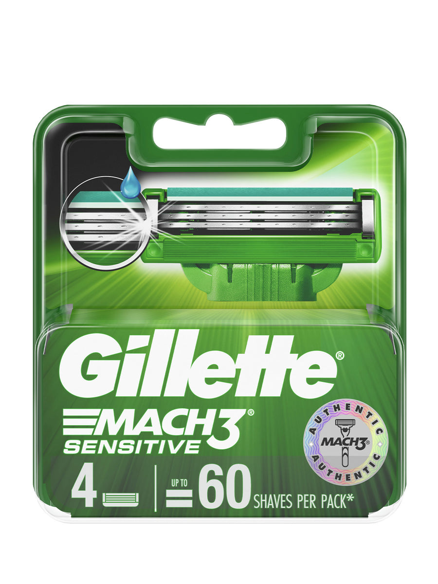 GILLETTE MACH3 SENSITIVE CART 4'S – Village Grocer - Gamuda Walk