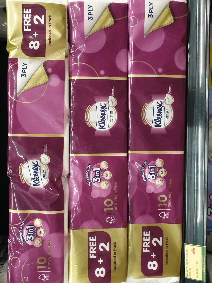 KLEENEX BT CLEAN CARE REG 200SX10R – Village Grocer - Gamuda Walk